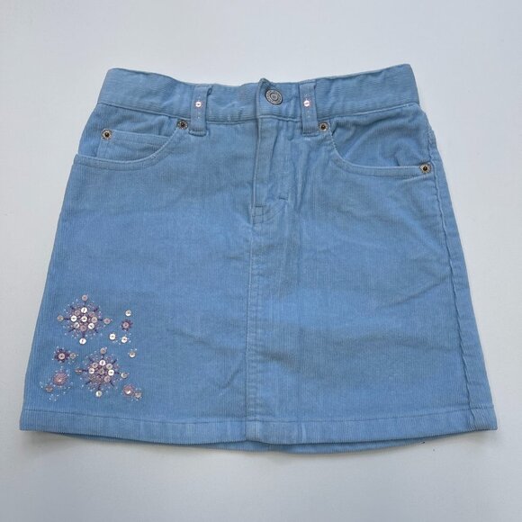GAP Kids Blue Corduroy Skort Size 6 - Picture 1 of 5